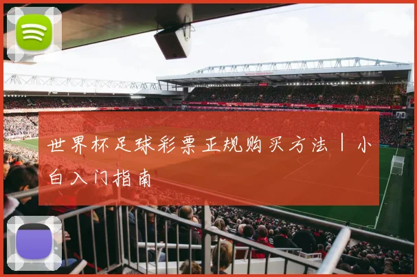 世界杯足球彩票正规购买方法｜小白入门指南